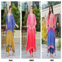 Afsana Imtiaz Wholesale Pure Muslin Viscose Kaftan Kurtis Combo