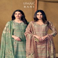 bani by glossy Simar lawn cotton 5008a-5008d fancy unstitch suit online