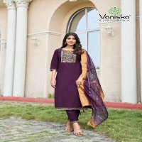 Vaniska Maharani Vol-1 Wholesale Straight Kurti With Pant And Dupatta
