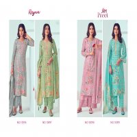 Reyna Preet Wholesale Pure Linen With Handwork On Neck Salwar Suits