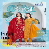 SEERAT VOL 10 BY RADHIKA LIFESTYLE FANCY STRAIGHT KURTI WITH PANT AND NAZNEEN DUPATTA
