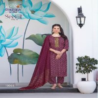 SEERAT VOL 10 BY RADHIKA LIFESTYLE FANCY STRAIGHT KURTI WITH PANT AND NAZNEEN DUPATTA