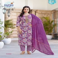 SEERAT VOL 10 BY RADHIKA LIFESTYLE FANCY STRAIGHT KURTI WITH PANT AND NAZNEEN DUPATTA