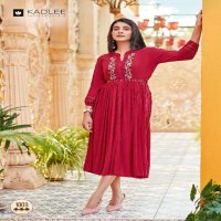 Kadlee Aashmin Vol-2 Wholesale Wrinkle Reyon Flair Concept Kurtis
