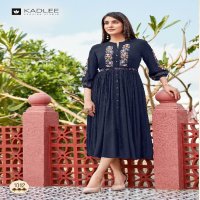 Kadlee Aashmin Vol-2 Wholesale Wrinkle Reyon Flair Concept Kurtis