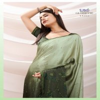 Sethnic Glossette Deliciae Wholesale Party Wear Indian Sarees
