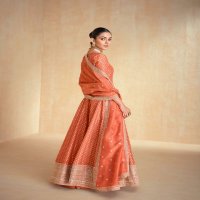 Aashirwad Banaras Wholesale Pure Jacquard Organza Silk Gown With Dupatta