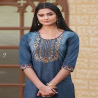Seriema Kumb Westin Vol-2 Wholesale Cotton Denim With Work Kurti With Pant