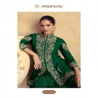 chakori Gold by aashirwad creation chinon silk fully stitch plazzo style festive suit