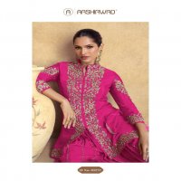 chakori Gold by aashirwad creation chinon silk fully stitch plazzo style festive suit