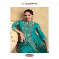 chakori Gold by aashirwad creation chinon silk fully stitch plazzo style festive suit