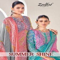 Zulfat Summer Shine Wholesale Pure Cotton With Designer Work Dress Material