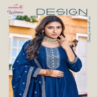 Aanchi Warina Wholesale Vichitra Silk 3 Piece Set Flair Concept Suits