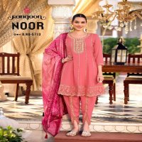 Rangoon Noor Wholesale Georgette With Tulip Style Pant With Dupatta