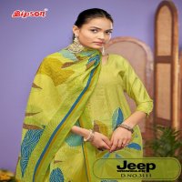 Bipson Jeep Wranglar 3111 Wholesale Roman Silk With Ethnic Handwork Dress Material