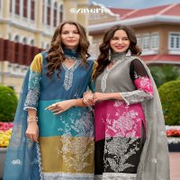 Zaveri Adorn Wholesale Soft Organza Readymade 3 Piece Salwar Suits