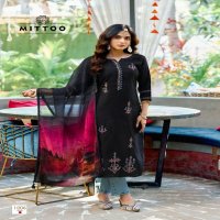 Mittoo Khoobsurat Wholesale Viscose Weaving Top With Pant And Dupatta