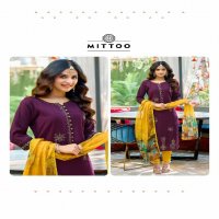 Mittoo Khoobsurat Wholesale Viscose Weaving Top With Pant And Dupatta
