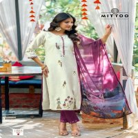 Mittoo Khoobsurat Wholesale Viscose Weaving Top With Pant And Dupatta