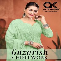 Al Karam Guzarish Chifli Work Wholesale Dress Material