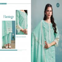 belliza designer flamingo cotton comfortable classic dress material