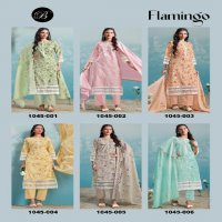 belliza designer flamingo cotton comfortable classic dress material