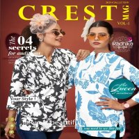 crest vol 1 by radhika lifestyle readymade rayon classic tops for girls