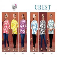 crest vol 1 by radhika lifestyle readymade rayon classic tops for girls