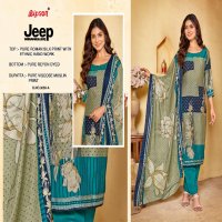 Bipson Jeep Wranglar 3059 Wholesale Roman Silk With Ethnic Handwork Dress Material