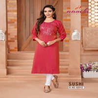 Aanchi Sushi Wholesale Straight Concept Long Kurtis