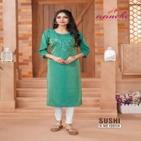 Aanchi Sushi Wholesale Straight Concept Long Kurtis