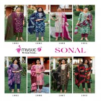 Mystic 9 Sonal Vol-1 Wholesale Straight Cut Tops With Pant And Dupatta