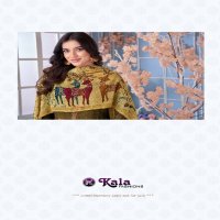 Kala Fashion Abeera Wholesale Pure Muslin Dyed With Fiqure Embroidery Dress Material