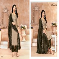 Vishnu Jasmeen Vol-2 Wholesale Vichitra Silk Fabrics Dress Material
