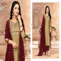 Vishnu Jasmeen Vol-2 Wholesale Vichitra Silk Fabrics Dress Material