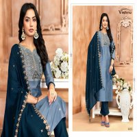 Vishnu Jasmeen Vol-2 Wholesale Vichitra Silk Fabrics Dress Material