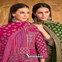 Harshit Sonia Wholesale Pure Soft Cotton With Swarovski Work Dress Material