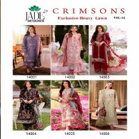 Jade Crimson Exclusive Heavy Lawn Vol-14 Wholesale Printed Dress Material