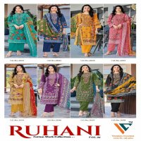 Vandana Ruhani Vol-26 Wholesale Cotton Digital Style Neck Work Dress Material