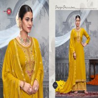 Triple AAA Kesar Wholesale Jaam Cotton With Work Dress Material