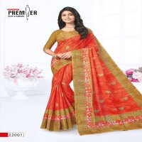Premier Saravani Vol-22 Wholesale Pure Cotton Printed Indian Sarees