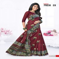 Premier Saravani Vol-22 Wholesale Pure Cotton Printed Indian Sarees