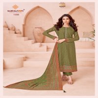 Suryajyoti Pushpa Vol-11 Wholesale Heavy Modal With Neck Embroidery Dress Material
