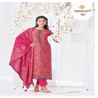 kamla vol 1 by suryajyoti modal discharge print stylish 3pcs dress