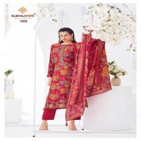 kamla vol 1 by suryajyoti modal discharge print stylish 3pcs dress