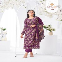 kamla vol 1 by suryajyoti modal discharge print stylish 3pcs dress