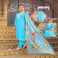 master showstopper readymade elegant style roman silk suit for women