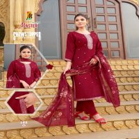master showstopper readymade elegant style roman silk suit for women