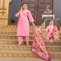 master showstopper readymade elegant style roman silk suit for women
