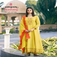 Rangoon Prashang Wholesale Anarkali Style Tops With Pant And Dupatta